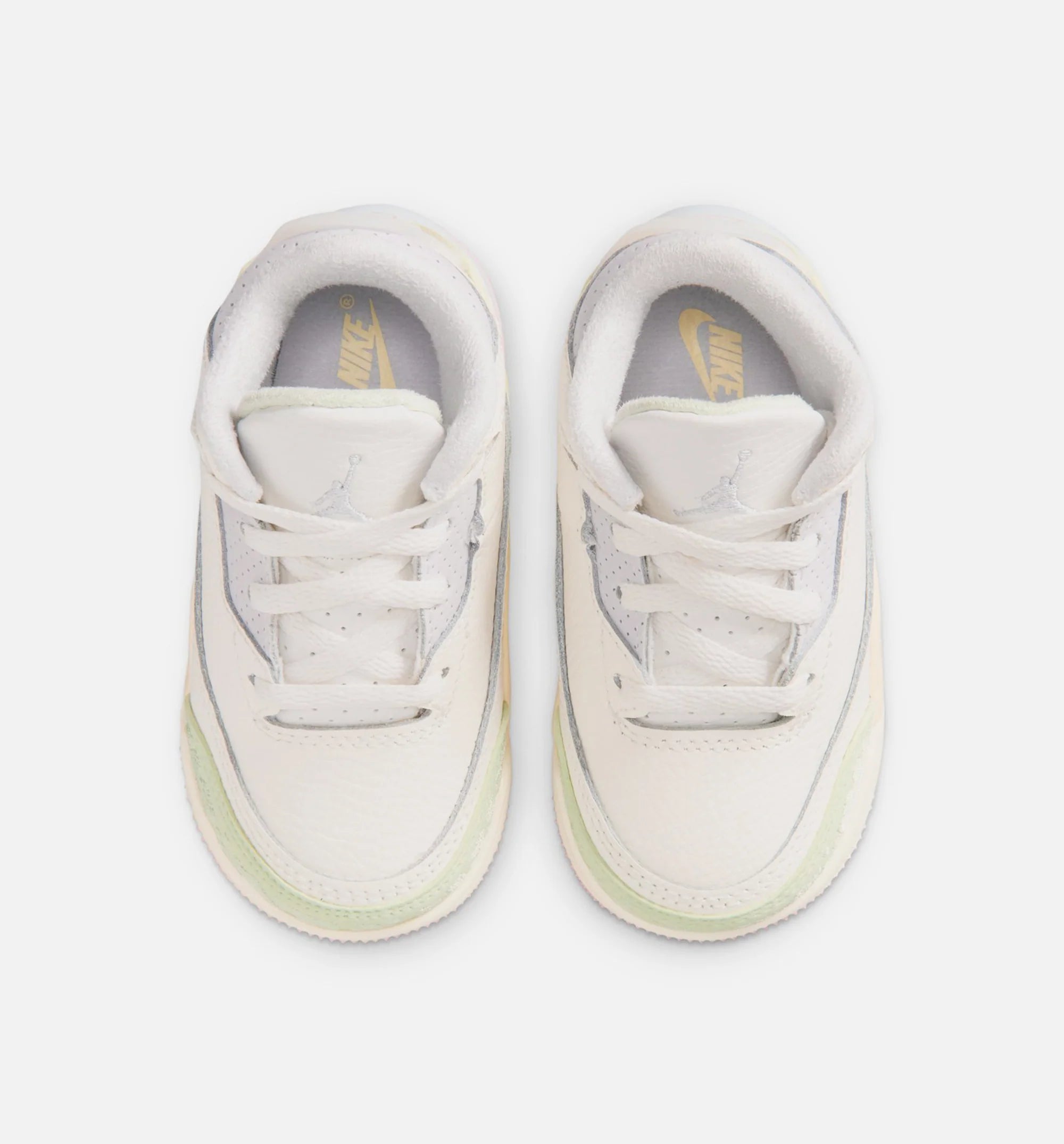 Air Jordan 3 Retro Sail And Jade Aura Infant Toddler Lifestyle Shoe Sail Aura Jade Aura Iris Whisper