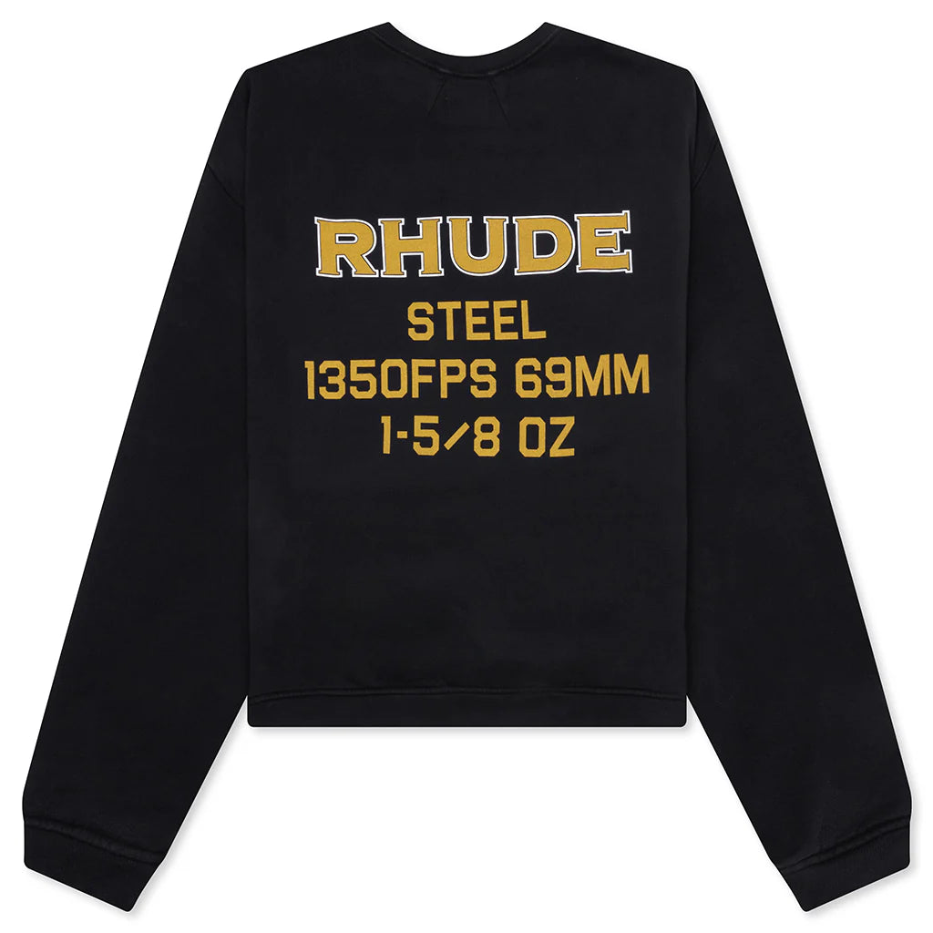 Rhude Steel Crewneck Vintage Black