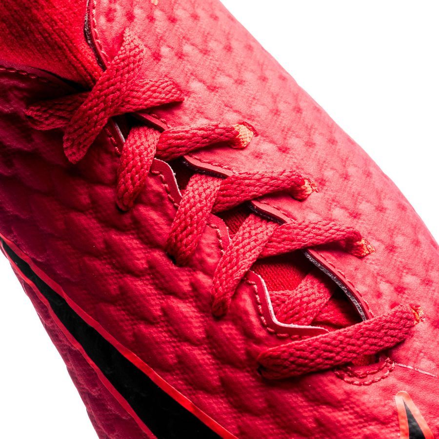 Nike JR Hypervenom Phelon III Soccer Cleats Red Black Crimson