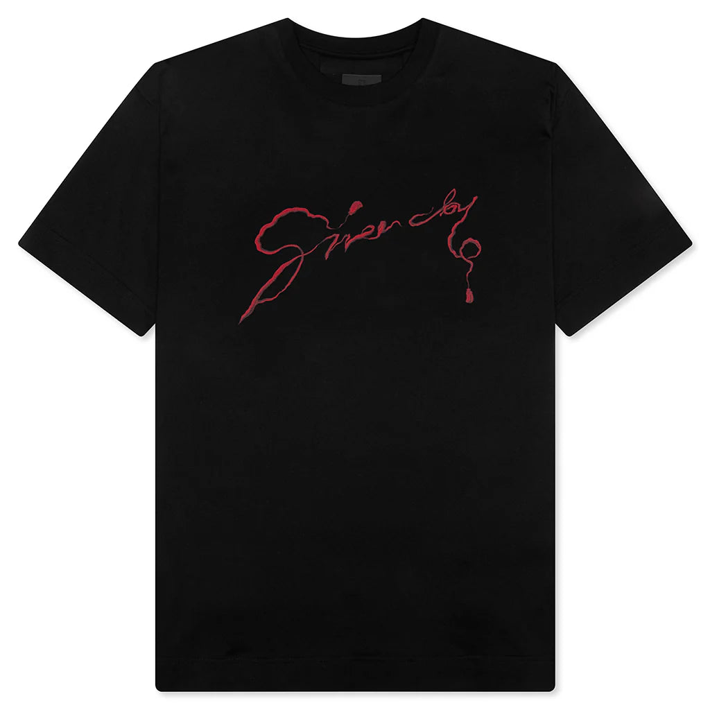 Chandelier and Snake Print T Shirt Black