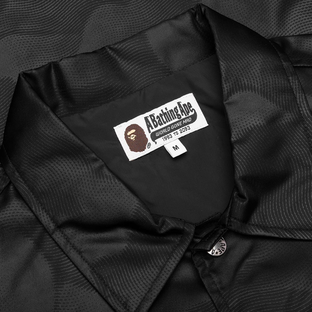 Ink Camo Coach Jacket Black