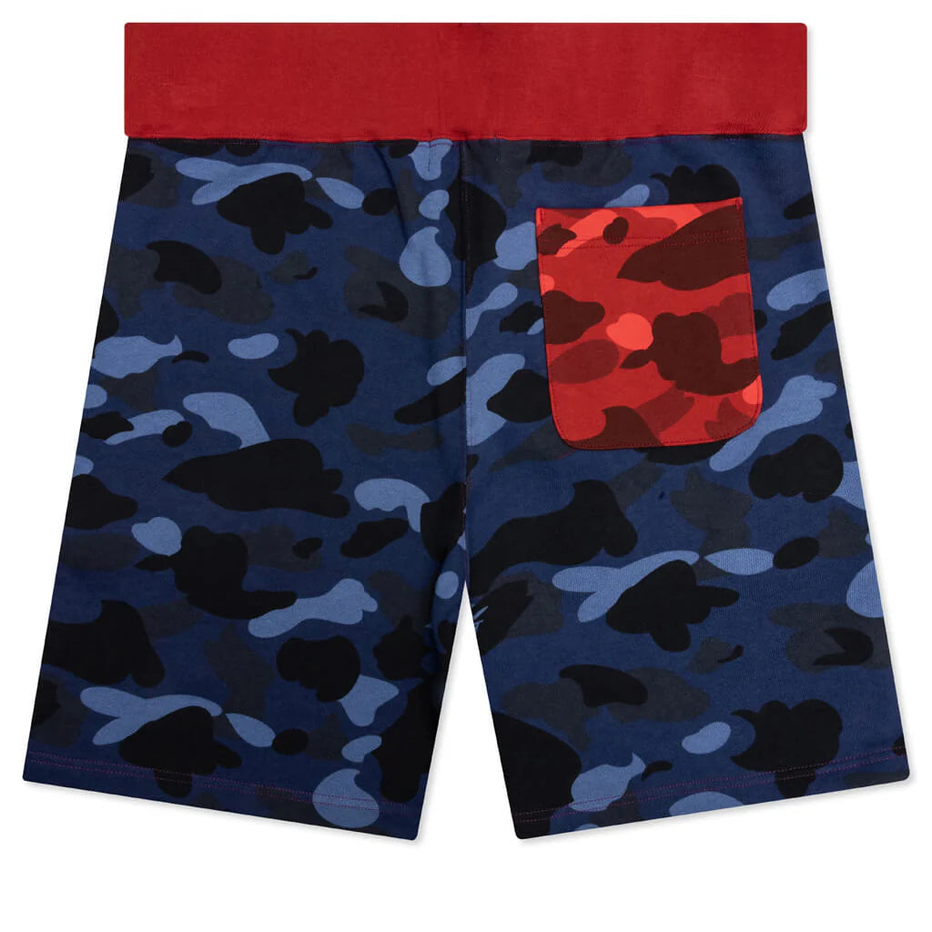 Crazy Camo Shark Sweat Shorts Purple