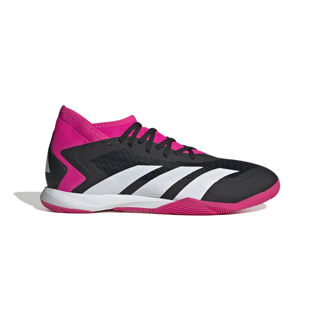 adidas Predator Accuracy3 IN Indoor Soccer Shoes Black White Shock Pink