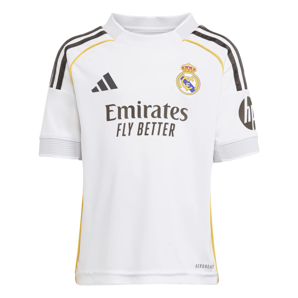 adidas Real Madrid Home Mini Kit Kids 25 26 White
