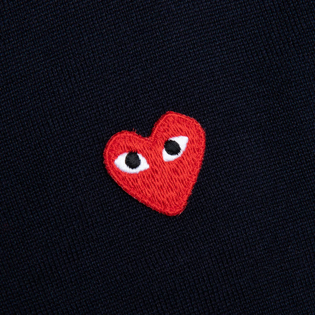 Red Emblem S S V Neck Sweater Navy