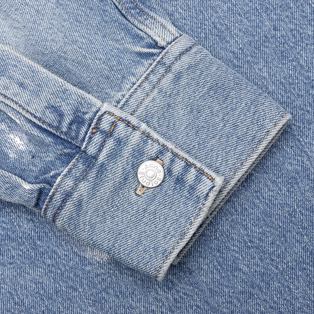 Denim Relaxed Fit Shirt Light Blue
