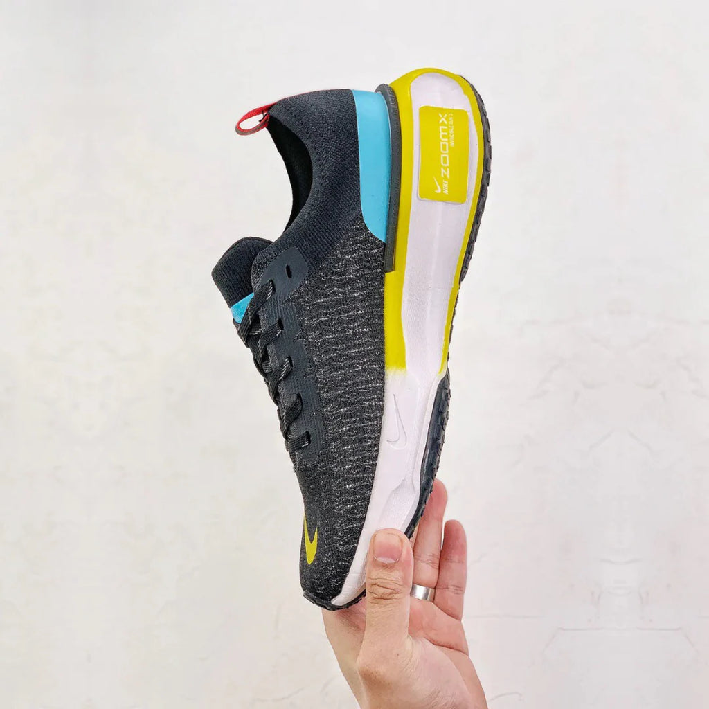Nike Invincible Run 3 Preto Azul Báltico Amarelo