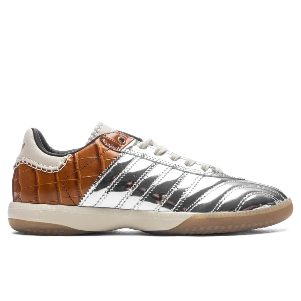 Adidas x Wales Bonner Samba Metallic Silver Metal Silver Metal Easy Yellow