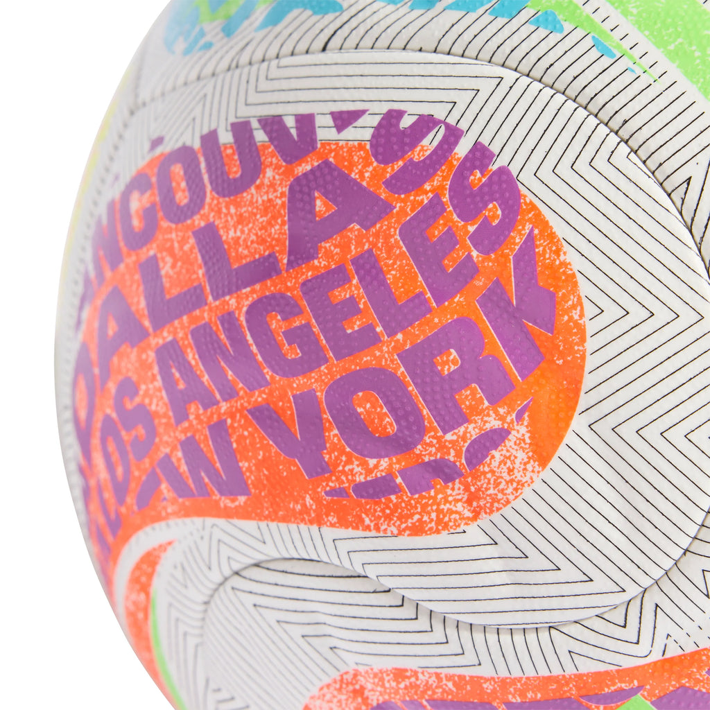adidas FIFA World Cup 26 Trionda Competition City Soccer Ball White Cyan Orange