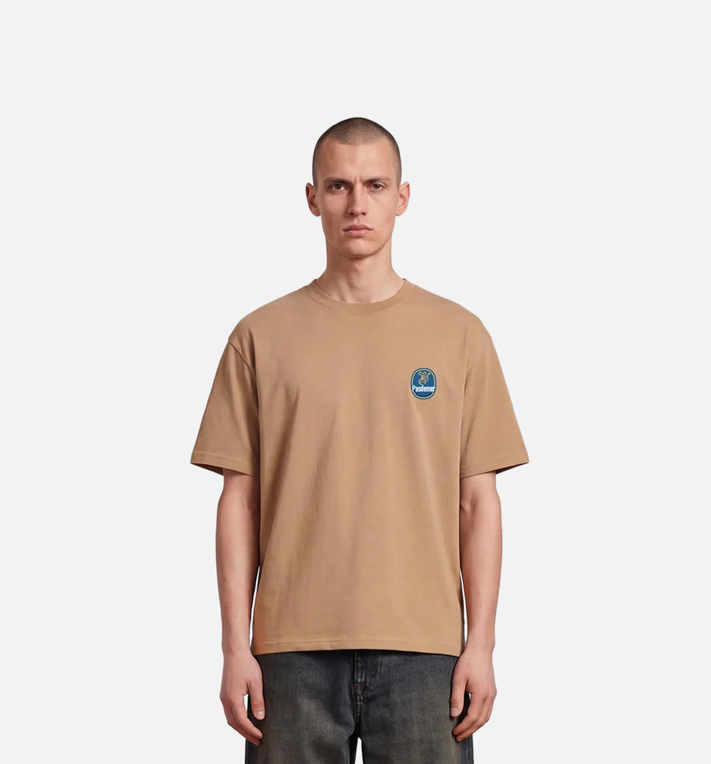Evolution Mens Short Sleeve Shirt Light Brown