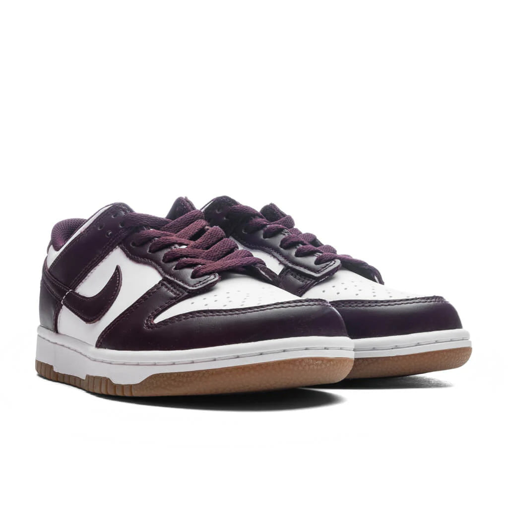 Dunk Low BG GS White Burgundy Crush Gum Light Brown