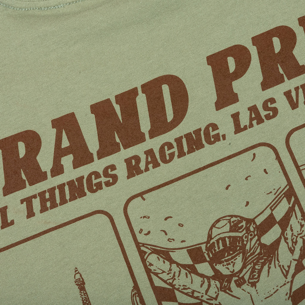 Vegas Racer Comic Tee Oil Green DNML