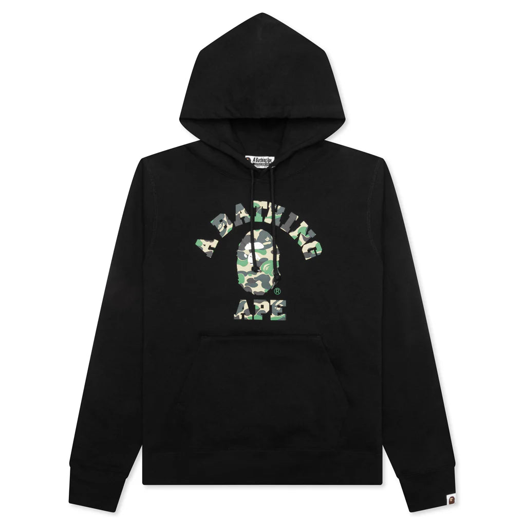 Abc Camo College Pullover Hoodie Black