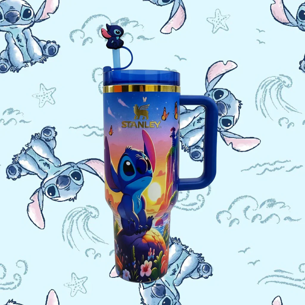 Copo Térmico Stitch Tumbler 12L Inox com Tampa Hermética