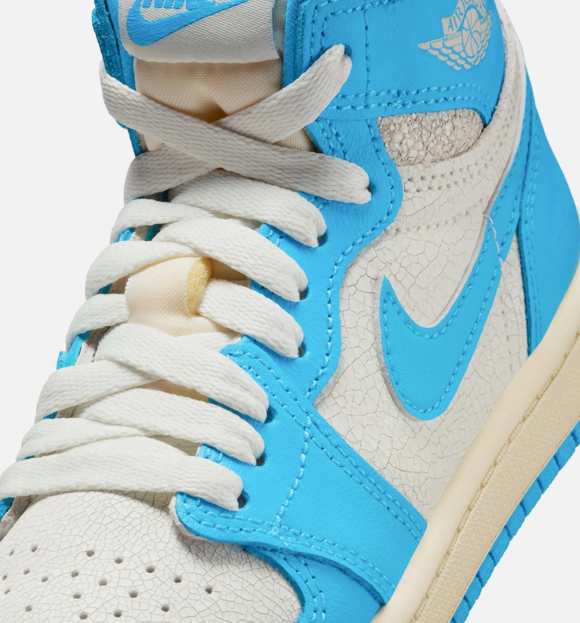 Air Jordan 1 Retro High OG UNC Reimagined Preschool Lifestyle Shoe Dark Powder Blue Sail