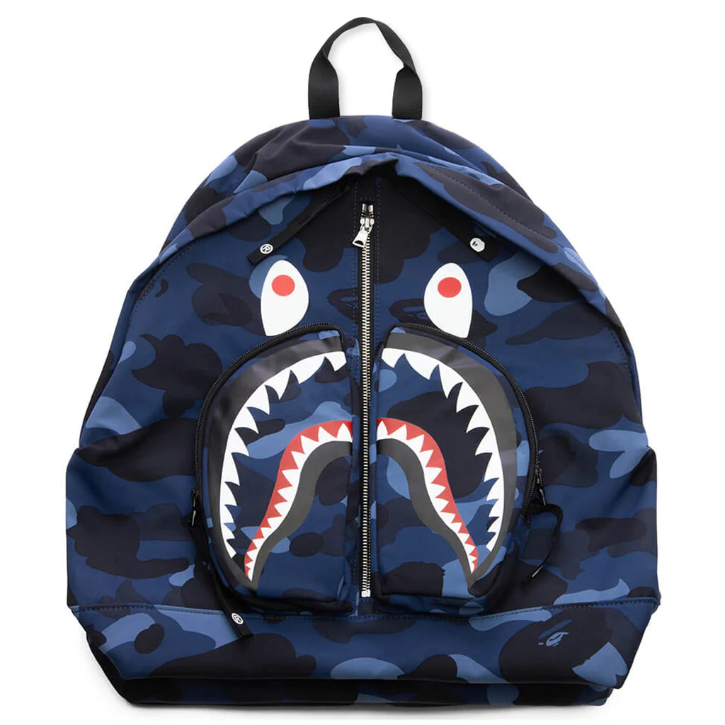 Color Camo Shark Daypack Navy
