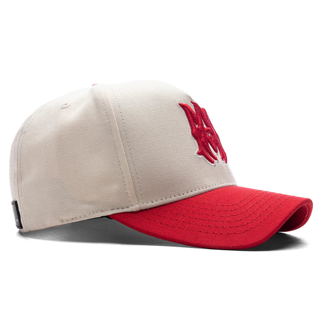 Ma Canvas Hat Alabaster Red