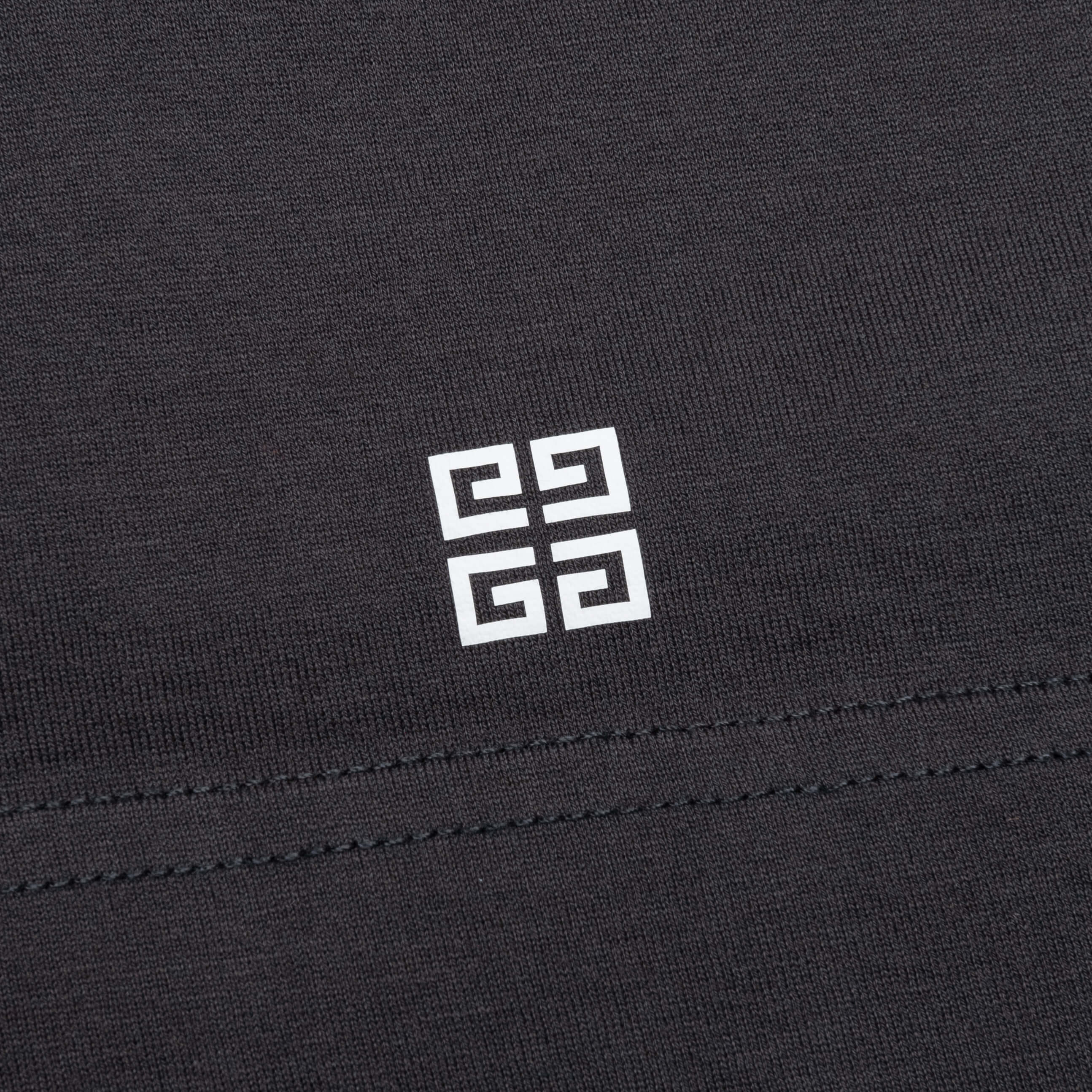 Slim Fit Reverse Print T Shirt Charcoal