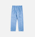 Pleated Front Mens Pants Blue