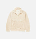 Script Sherpa Zip Mens Jacket Bone