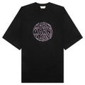 Circular Logo T Shirt Black