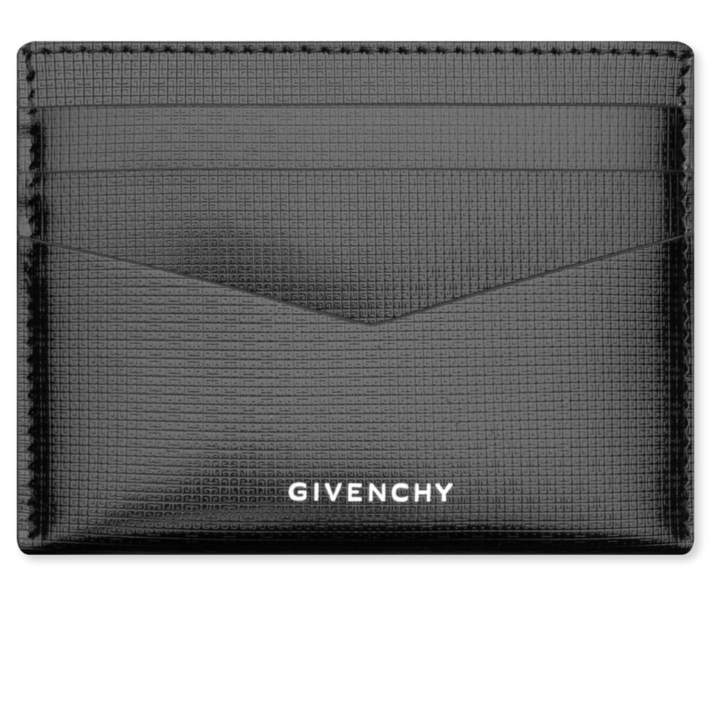 Card Holder in Classic 4G Leather Black Burgundy