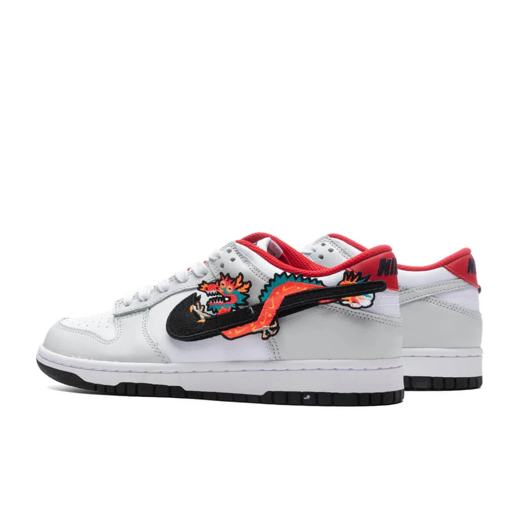 Dunk Low GS White Black University Red