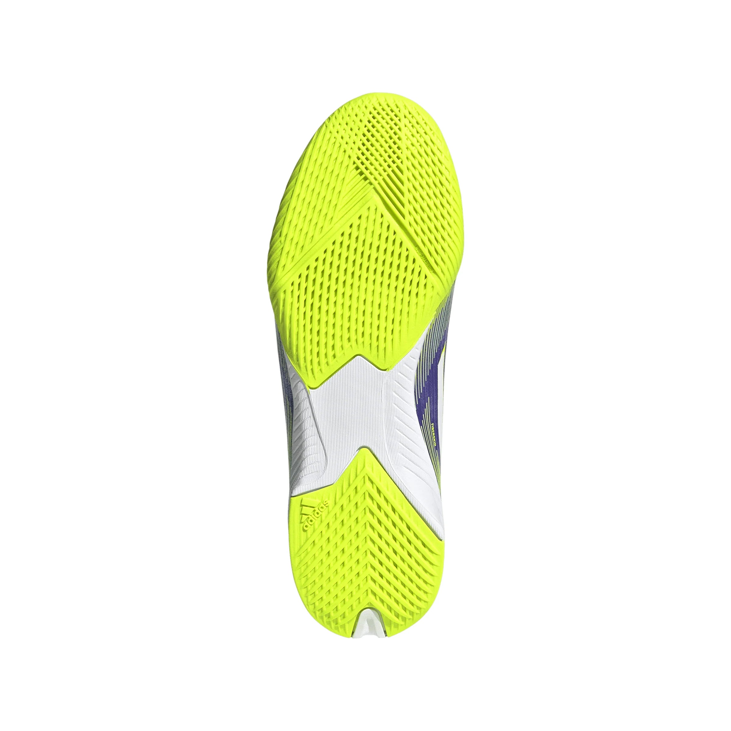 adidas F50 League Indoor Soccer Shoes Kids Purple White Lemon