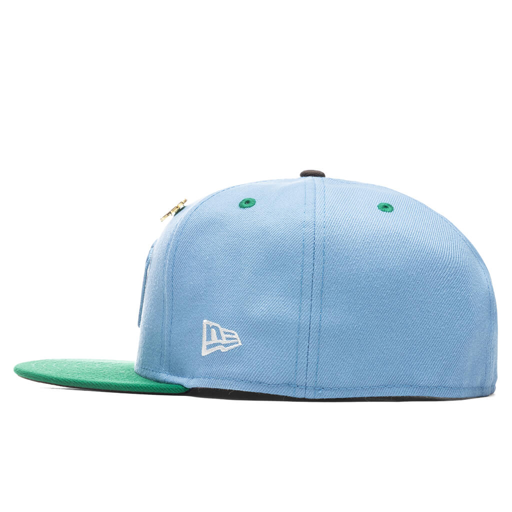 Feature x New Era Earth 59FIFTY UNLV Rebels Birdseye Blue Kelly Green