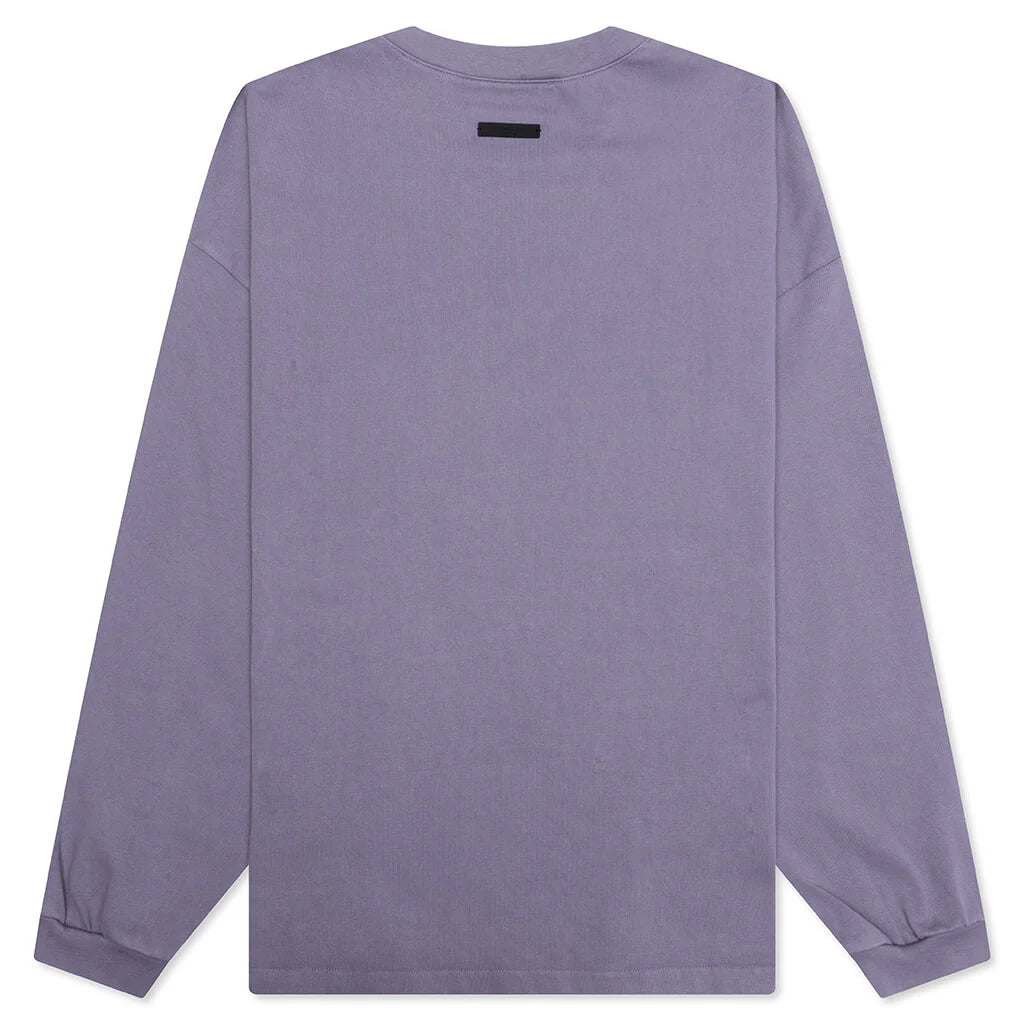 Heavy L S Tee Lavender