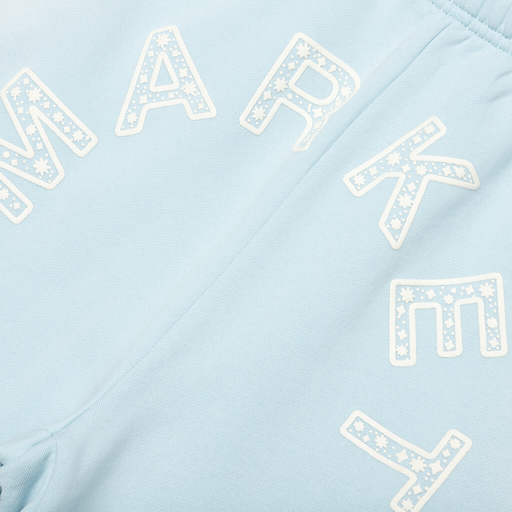 Starry Arc Fleece Short Ice Blue