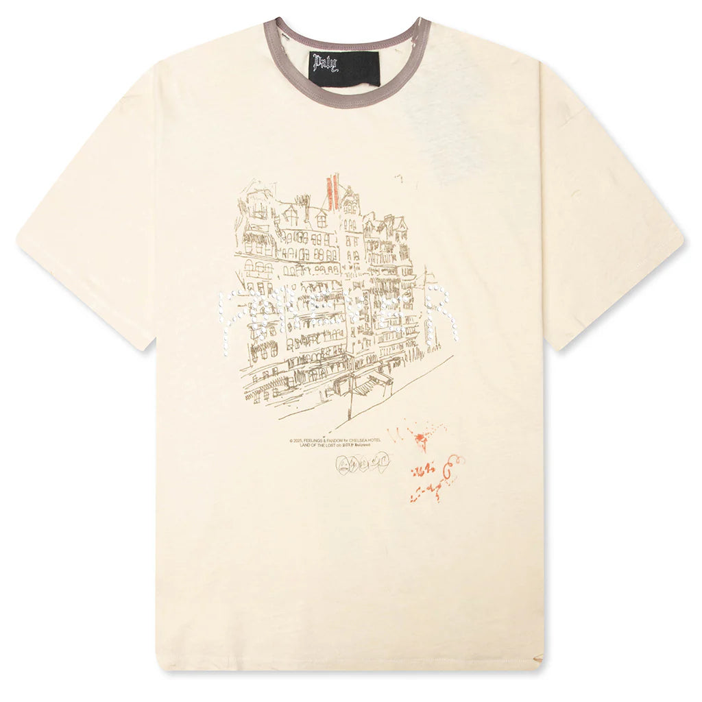 Chelseay Hotel Tee Vintage Cream