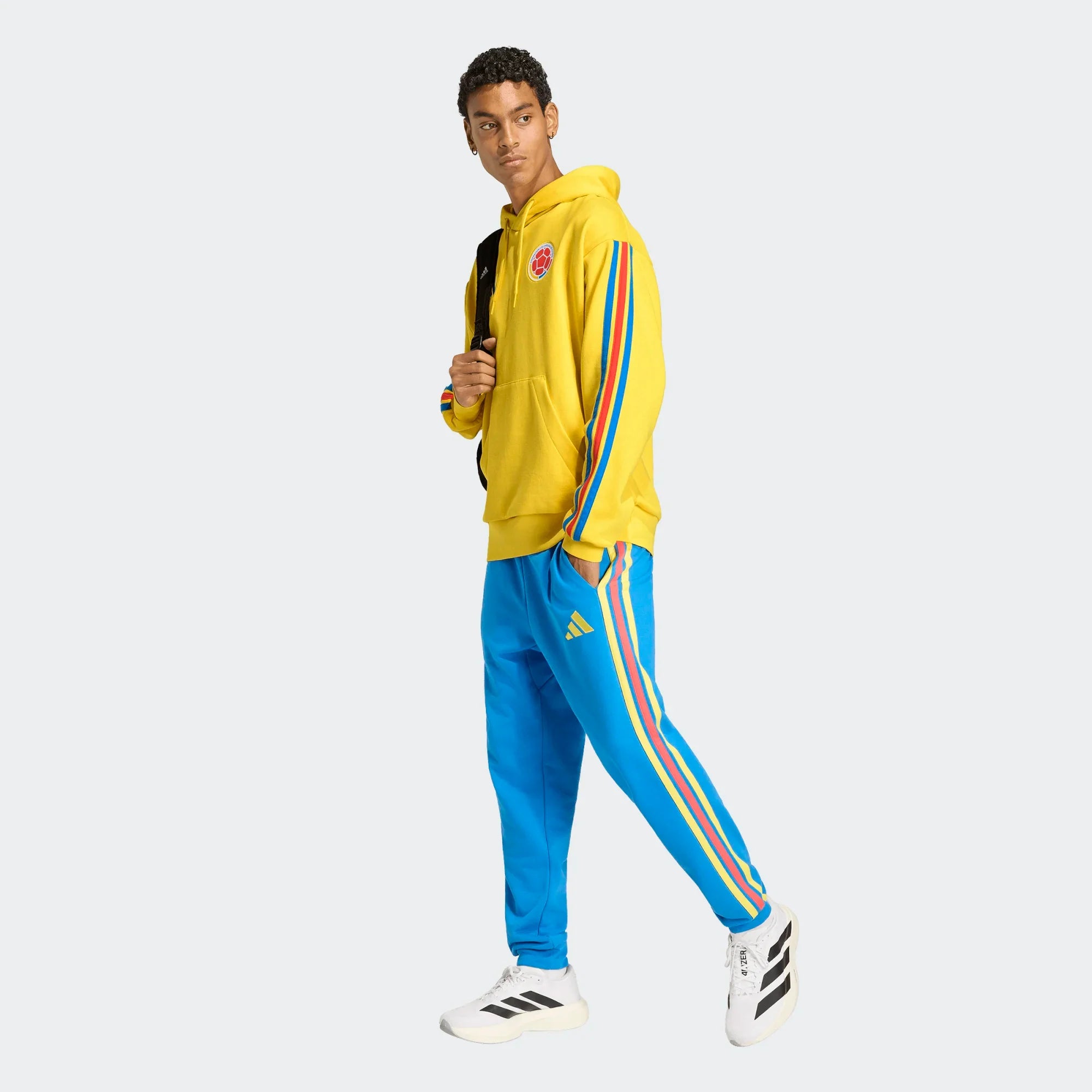 adidas Colombia DNA Soccer Fleece Hoodie Yellow