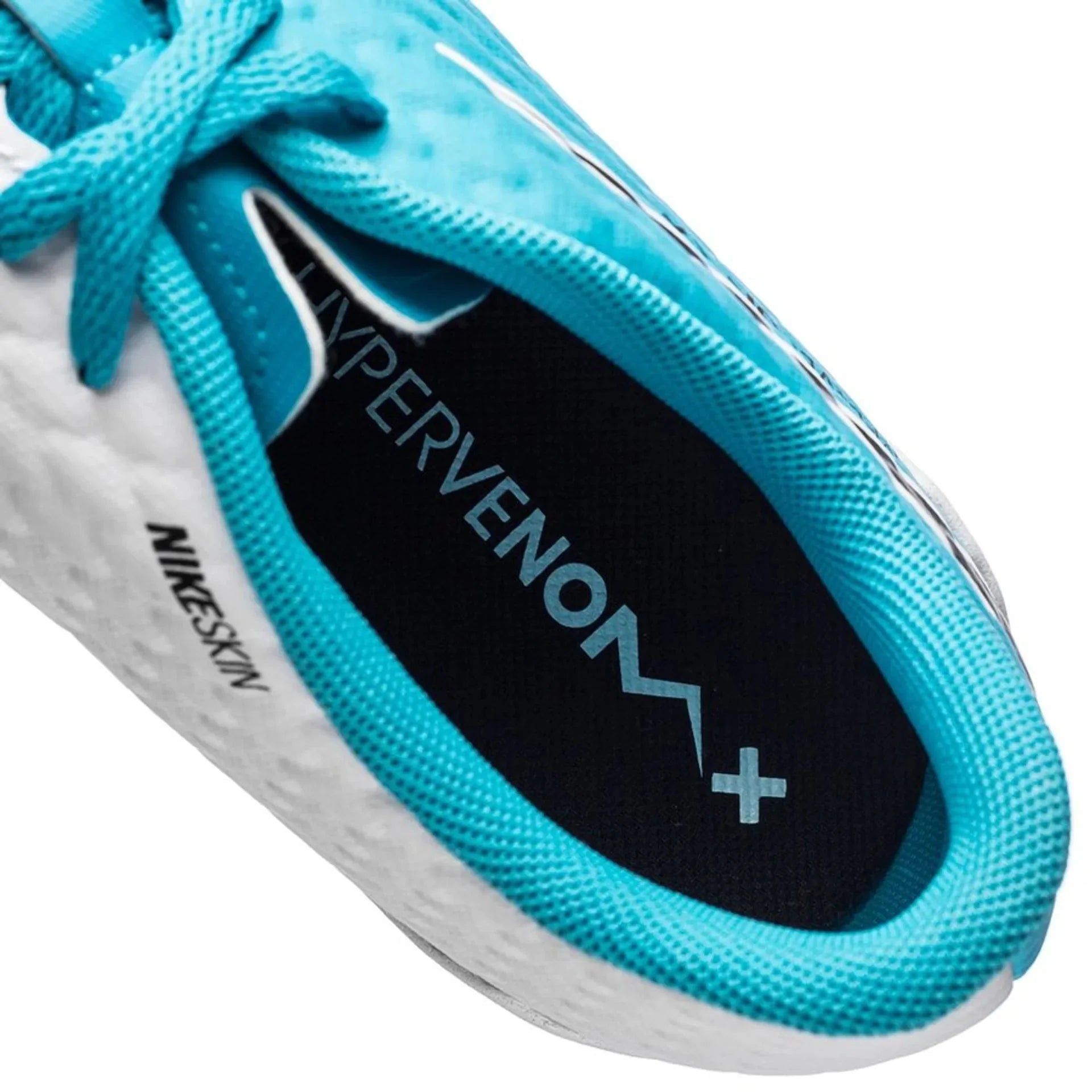 Nike Jr HypervenomX Phelon III IC Indoor Soccer Shoes White Black Photo Blue