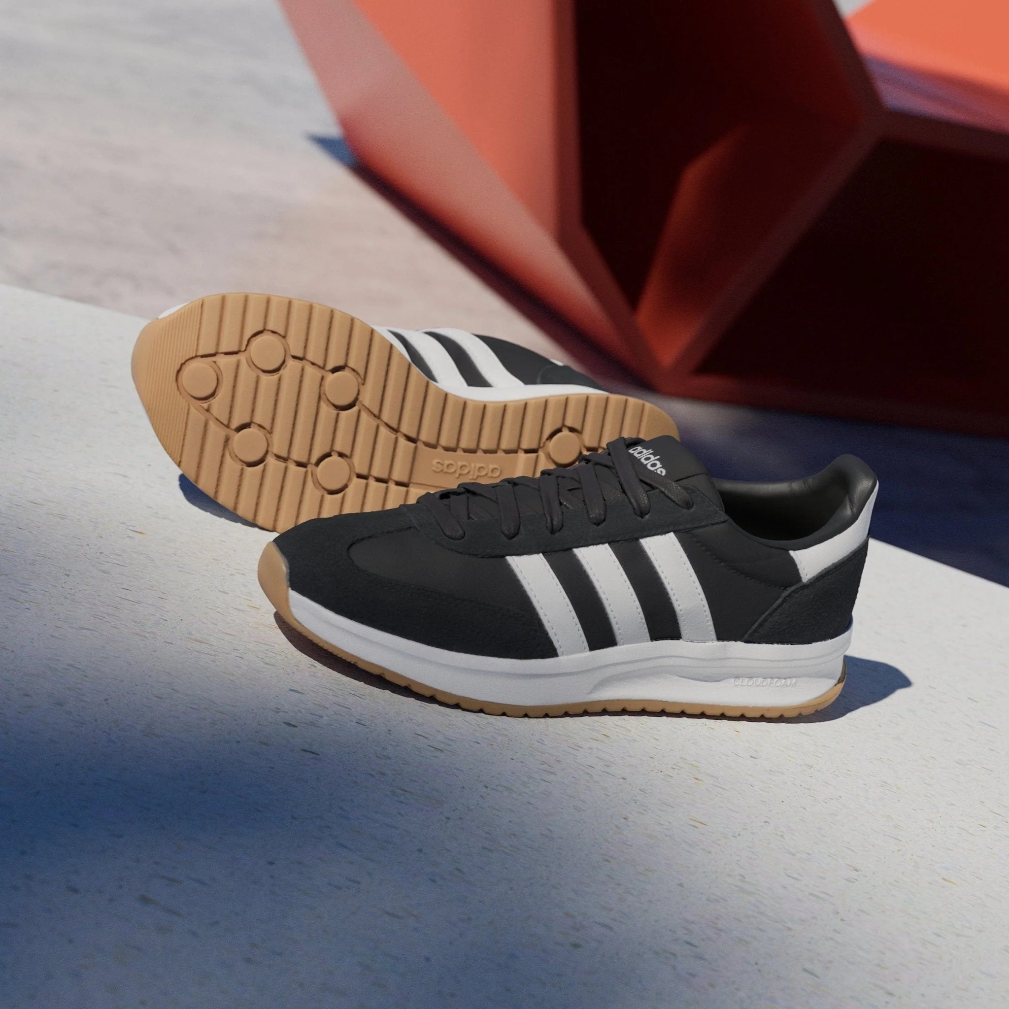 adidas Run 70 20 Shoes Black White