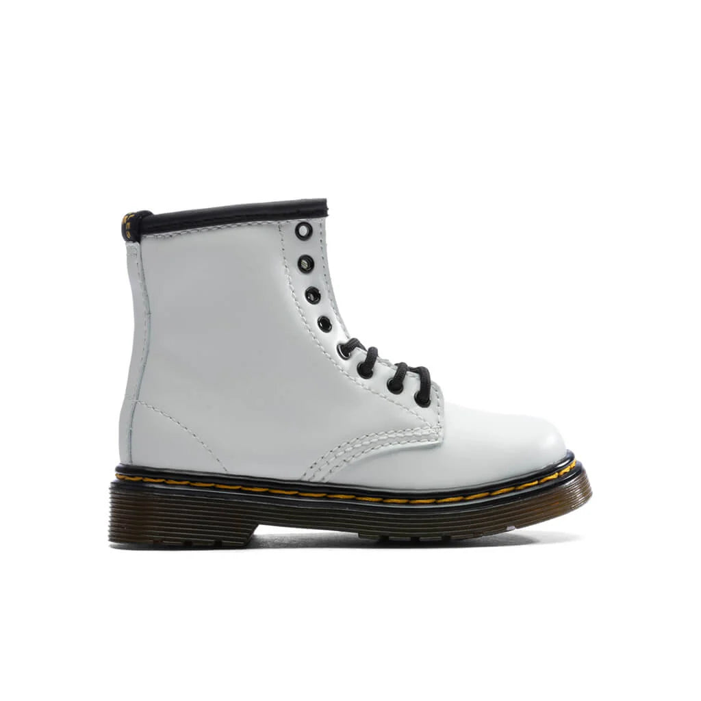 Toddler 1460 Leather Lace Up Boots White