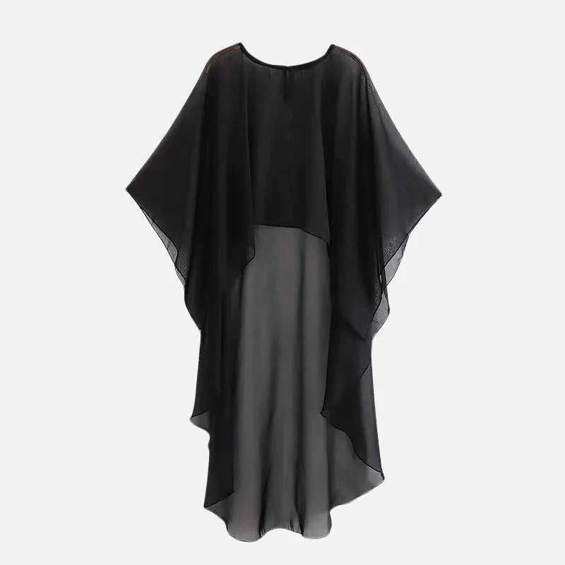 Blusa Capa Assimétrica