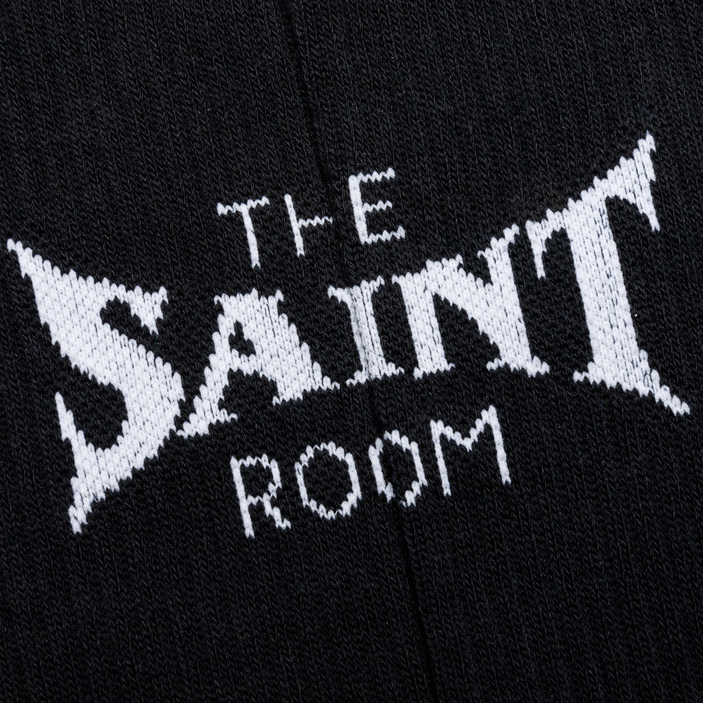 Saint Michael x Shermer Academy S Room Sock Black White