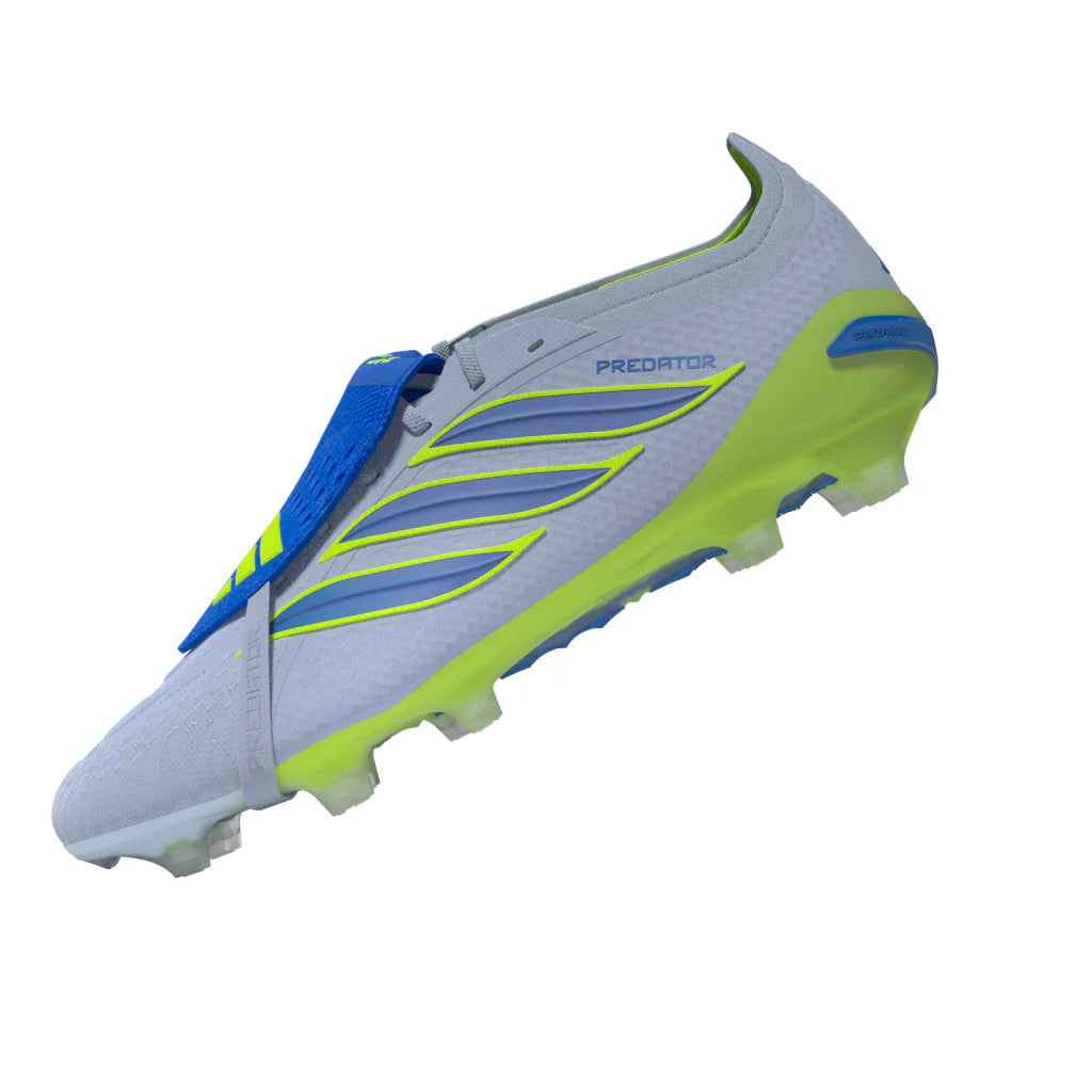 adidas Predator Elite Fold Over Tongue FG Firm Ground Mens Soccer Cleats Sky Blue Yellow