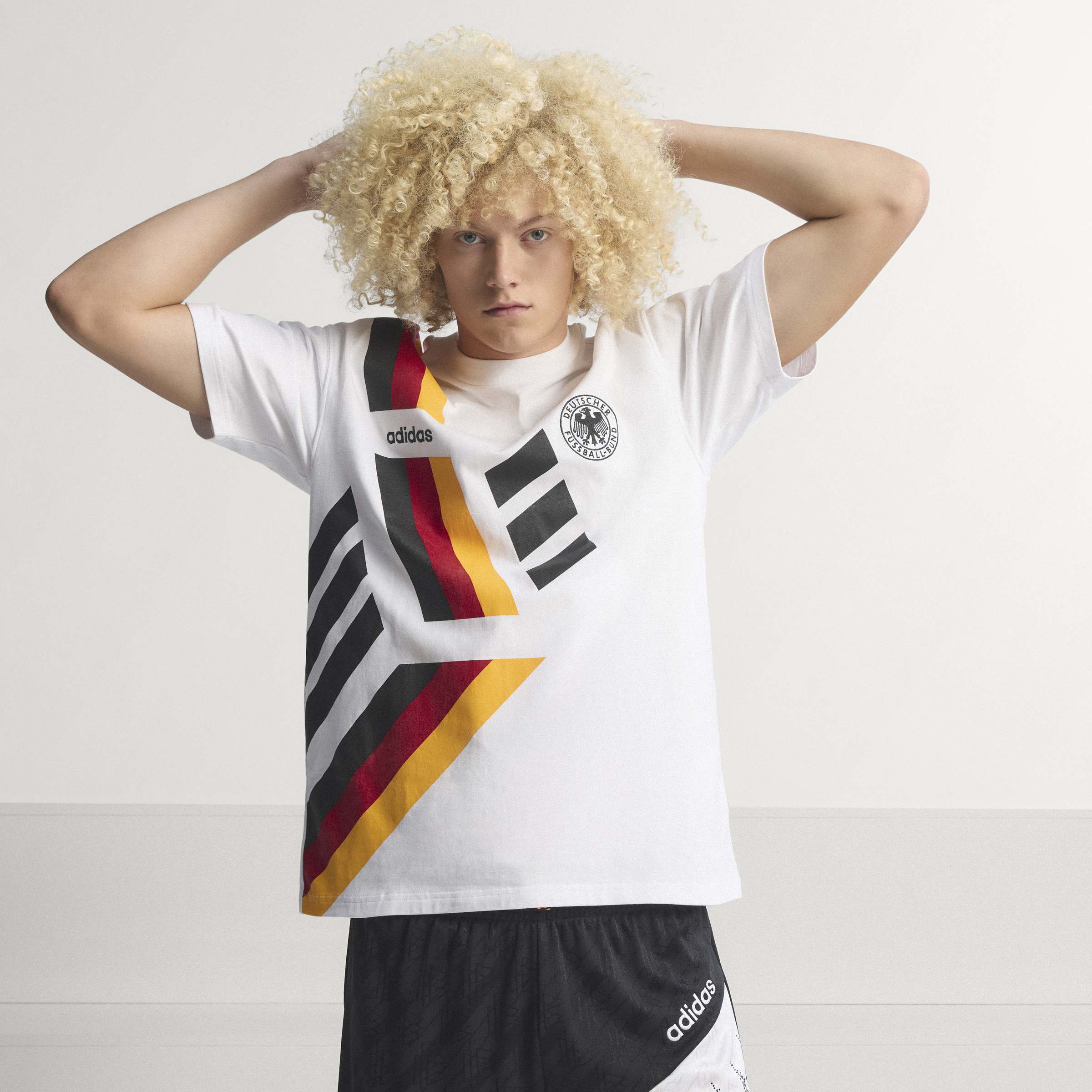 adidas Germany Mens Soccer T Shirt 1994 White