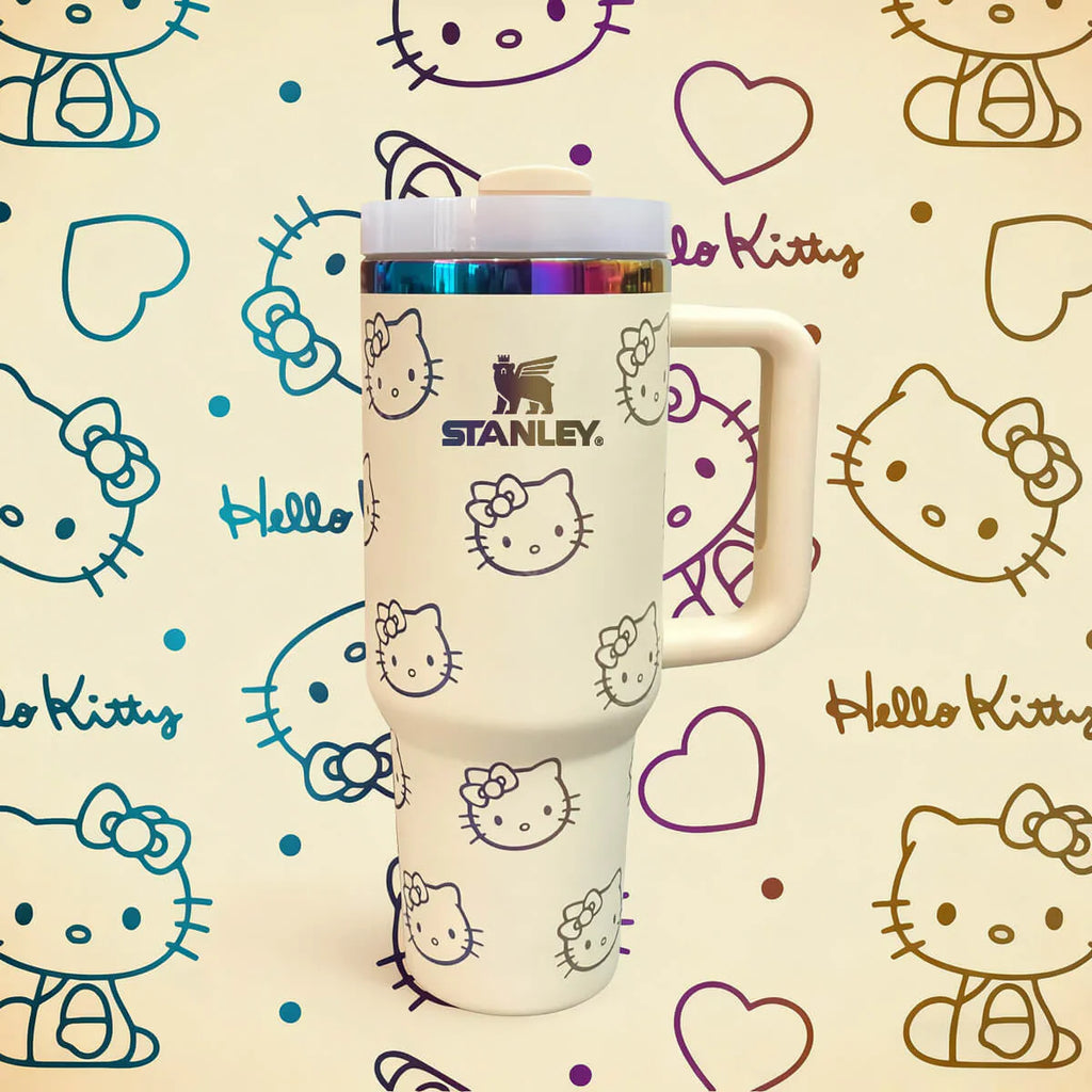 Copo Térmico Hello Kitty Tumbler 12L Inox com Tampa Hermética