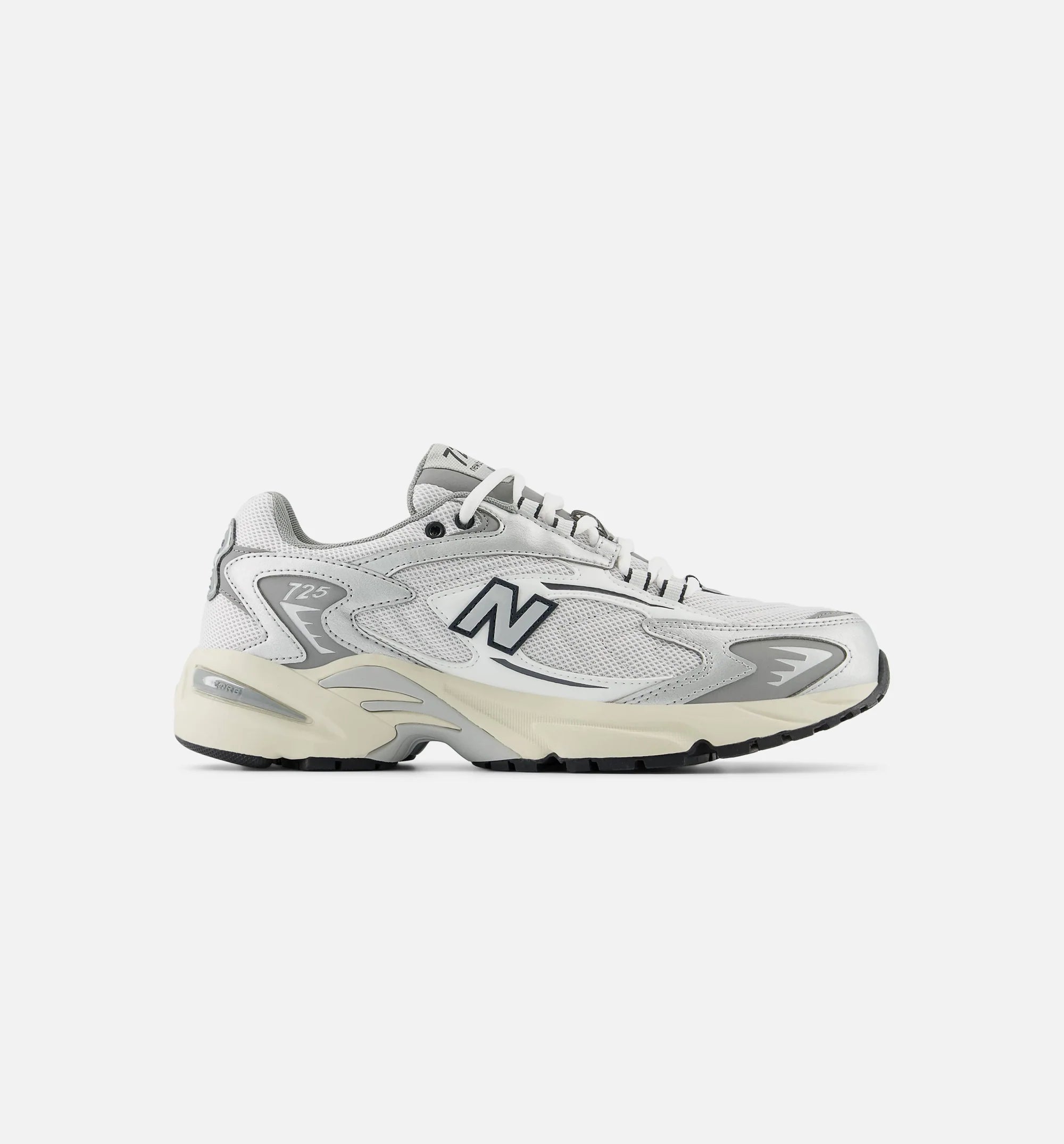 725V1 Metallic Silver Mens Lifestyle Shoe White Metallic Silver Slate Grey