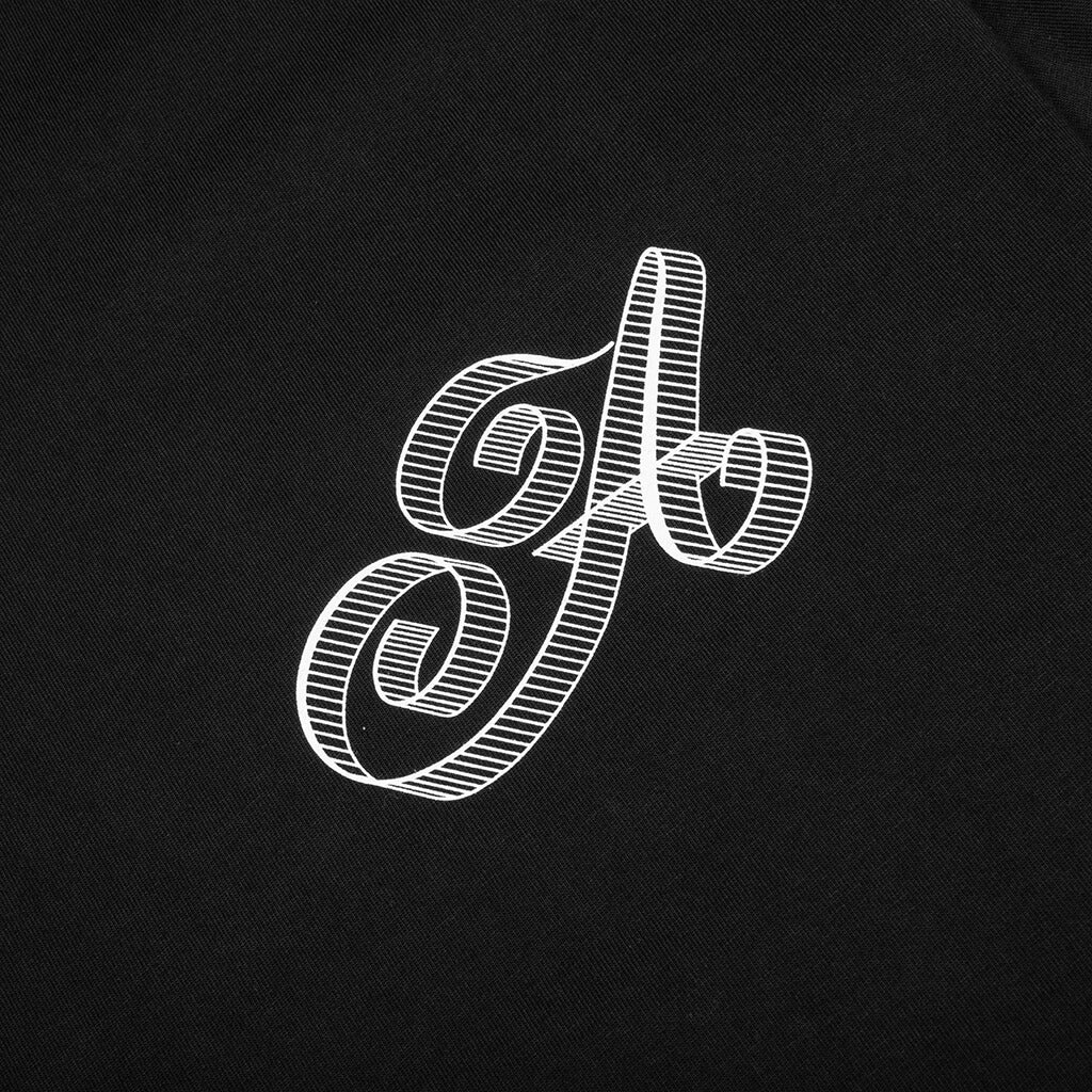 Script Tee Black