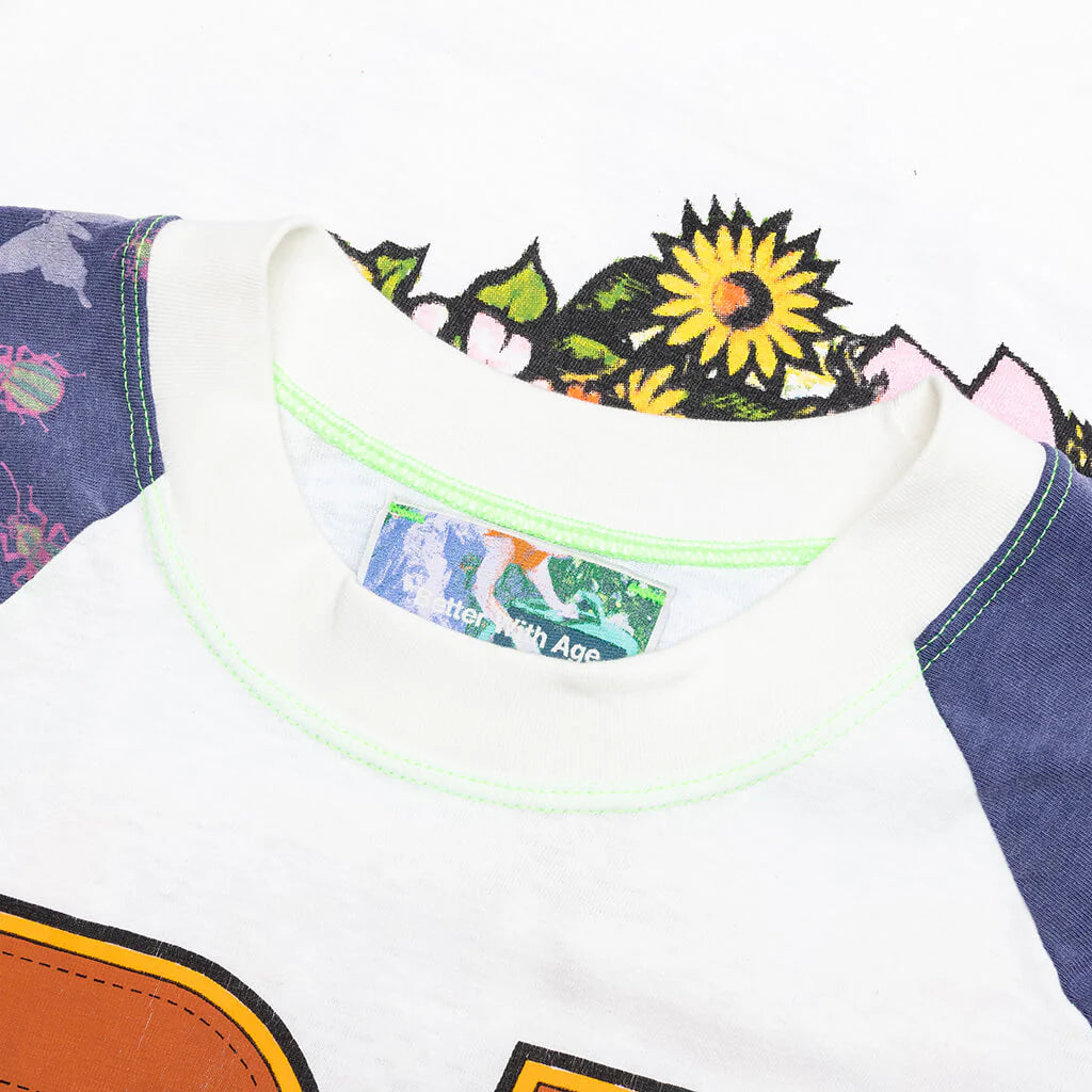 Shit Fuck Raglan Tee Shirt Multi