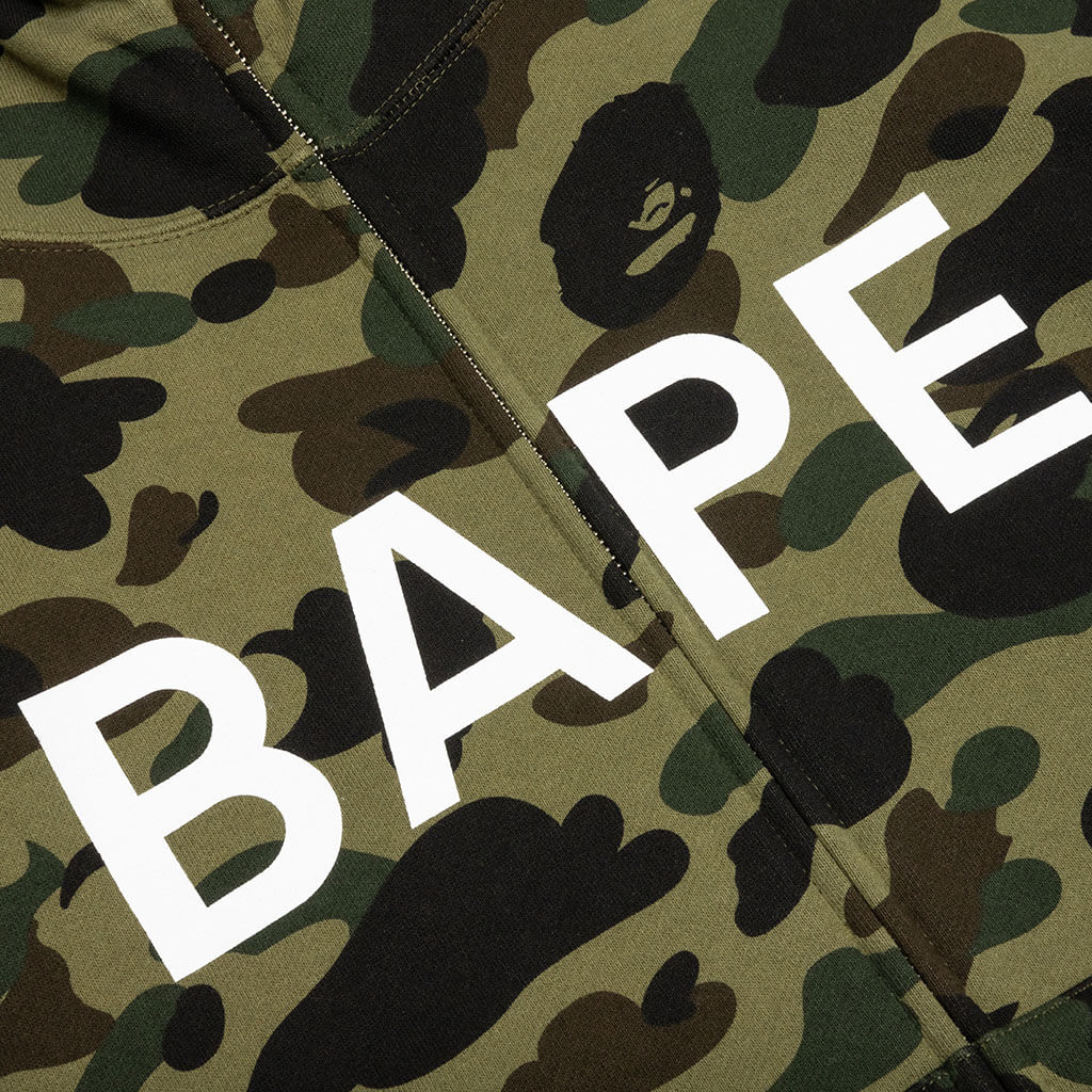 1st Camo Full Zip Hoodie Green