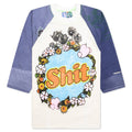 Shit Fuck Raglan Tee Shirt Multi
