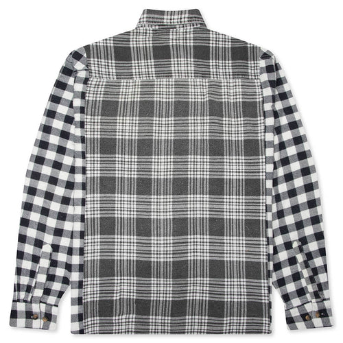 Ribbon Wide Flannel Shirt Assorted