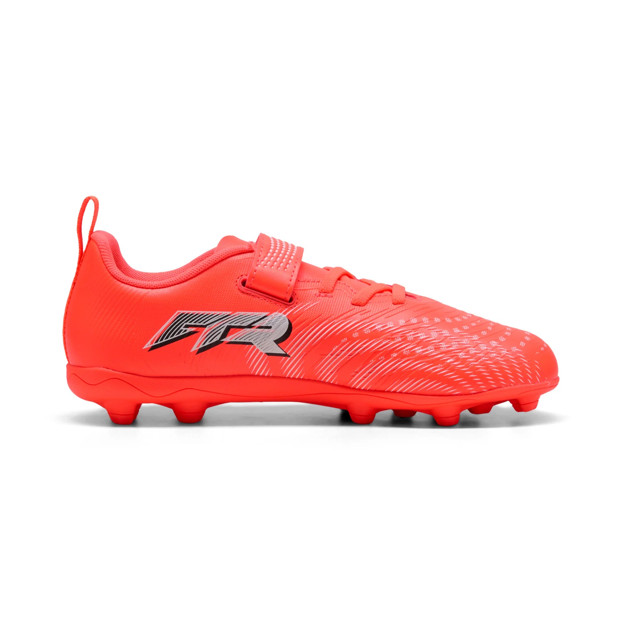 PUMA Future 9 Play V FG AG RB Firm Multi Ground Youth Soccer Cleats Red White Black