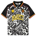 Smiley International Flags S S Soccer Jersey Black White