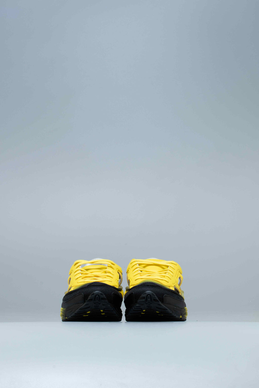 Raf Simmons Ozweego Replicant Mens Shoes Black Yellow Off White
